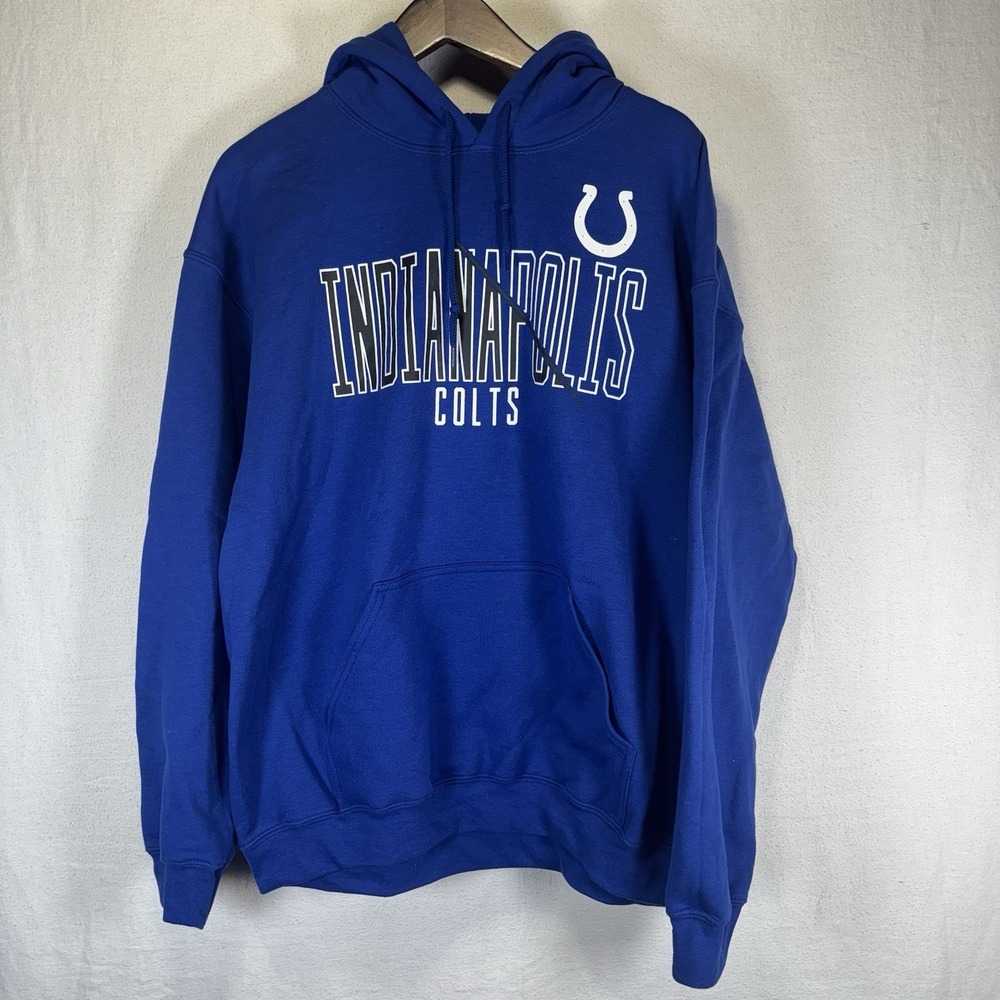 NWT NFL Team Apparel Indianapolis Colts Royal Blue Hoodie Size‎ Large